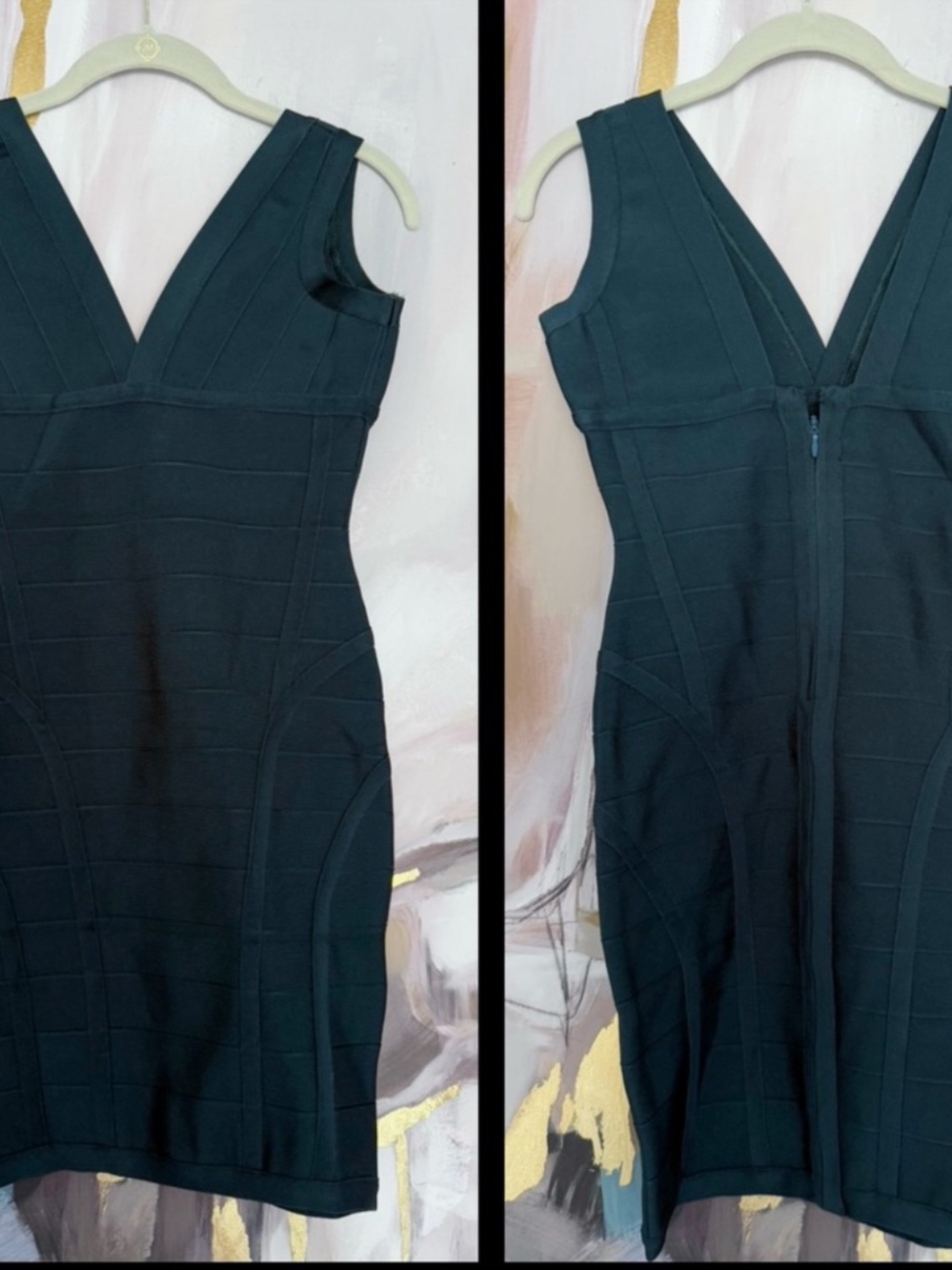 NWOT Emerald Green Bandage Boutique Dress